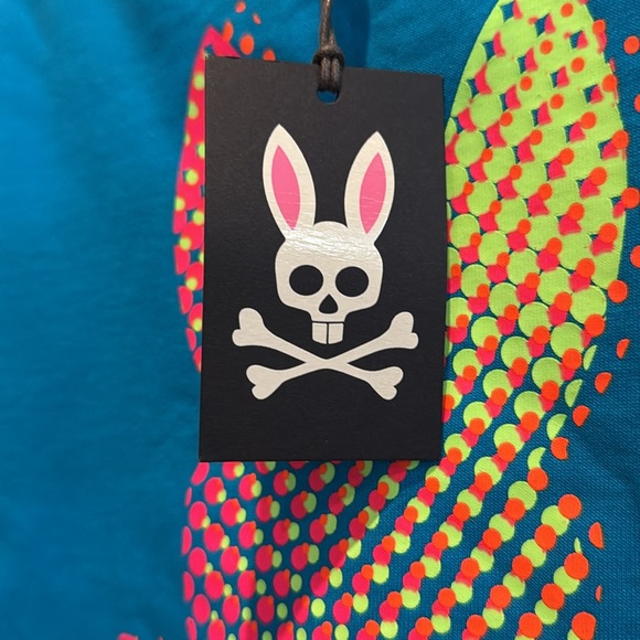 104 Psycho Bunny kids Blue Sweatshirt with Playful Graphic Design size 10/12 M - Picture 4 of 9